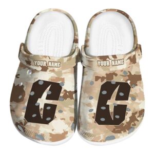 personalized charlotte 49ers desert camo clog best selling