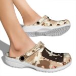 personalized charlotte 49ers desert camo clog best selling