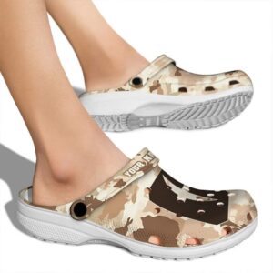 personalized charlotte 49ers desert camo clog fashion forward