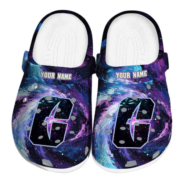 personalized charlotte 49ers galaxy swirl clog best selling