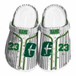 personalized charlotte 49ers pinstripe pattern clog best selling