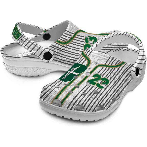 personalized charlotte 49ers pinstripe pattern clog high quality