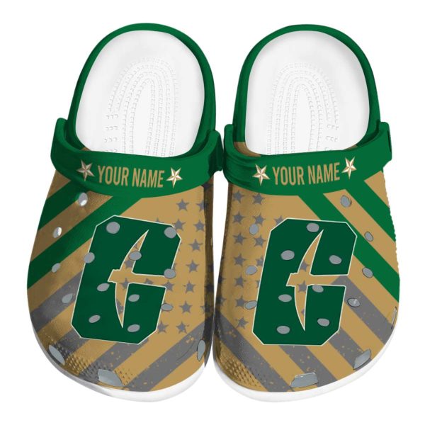 personalized charlotte 49ers star spangled graphic clog best selling