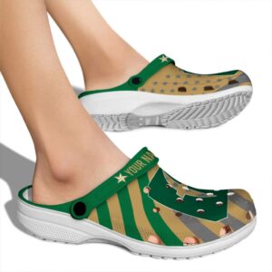 personalized charlotte 49ers star spangled graphic clog fashion forward