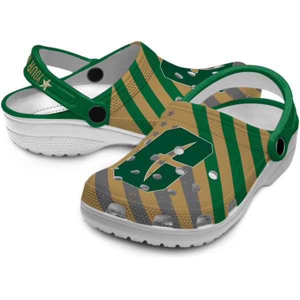 personalized charlotte 49ers star spangled graphic clog high quality