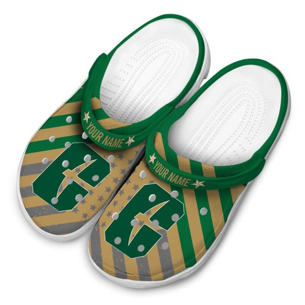 personalized charlotte 49ers star spangled graphic clog latest model