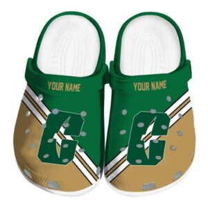 personalized charlotte 49ers striped accents clog best selling