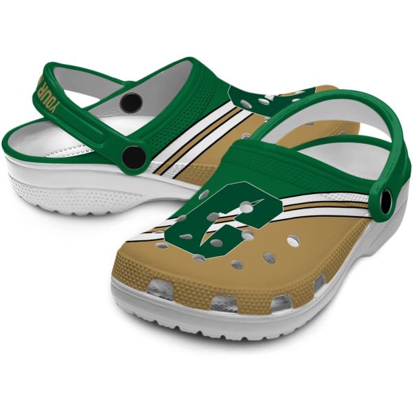 personalized charlotte 49ers striped accents clog high quality
