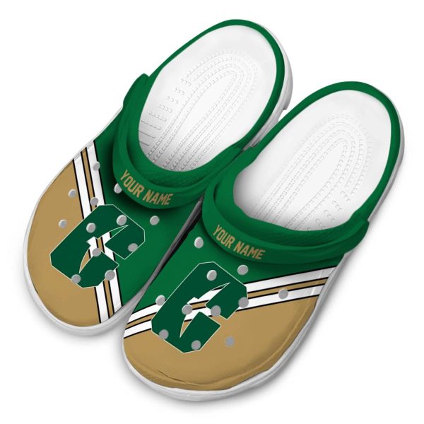 personalized charlotte 49ers striped accents clog latest model