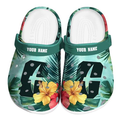 personalized charlotte 49ers tropical vibes clog best selling