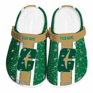 personalized charlotte 49ers vertical stripes clog best selling
