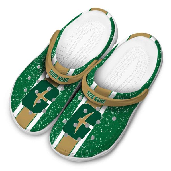 personalized charlotte 49ers vertical stripes clog latest model
