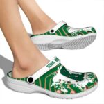 personalized charlotte 49ers zigzag paint burst clog best selling
