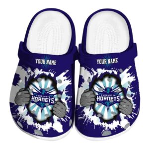 personalized charlotte hornets gripping hand clog best selling