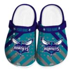 personalized charlotte hornets star spangled graphic clog best selling
