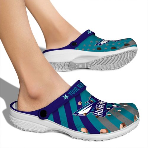 personalized charlotte hornets star spangled graphic clog fashion forward