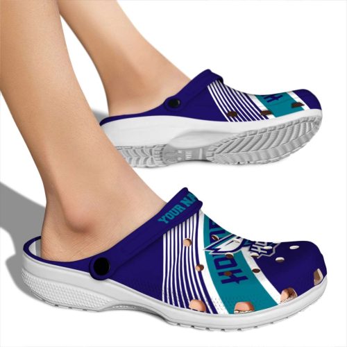 personalized charlotte hornets vibrant dual tone clog fashion forward