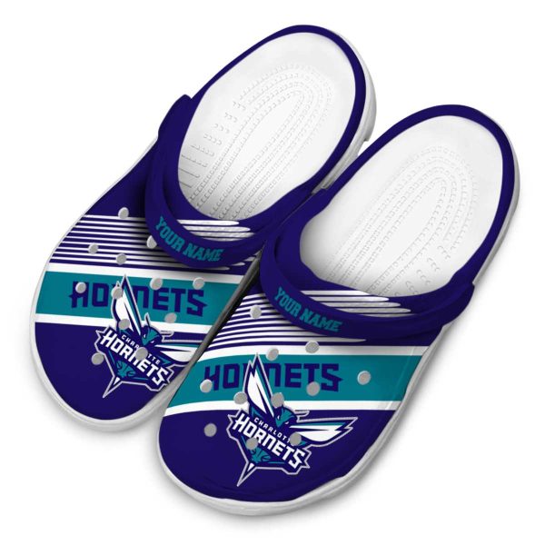 personalized charlotte hornets vibrant dual tone clog latest model