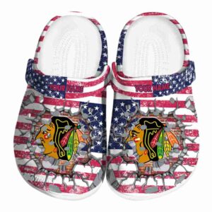 personalized chicago blackhawks freedom splinter clog best selling