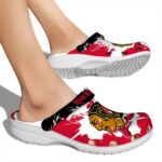 personalized chicago blackhawks splatter pattern clog best selling