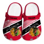 personalized chicago blackhawks vibrant dual tone clog best selling