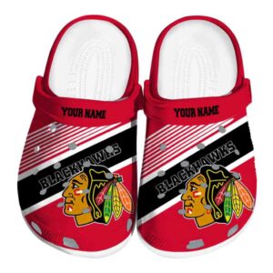 personalized chicago blackhawks vibrant dual tone clog best selling