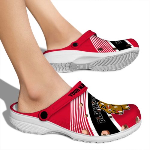 personalized chicago blackhawks vibrant dual tone clog fashion forward