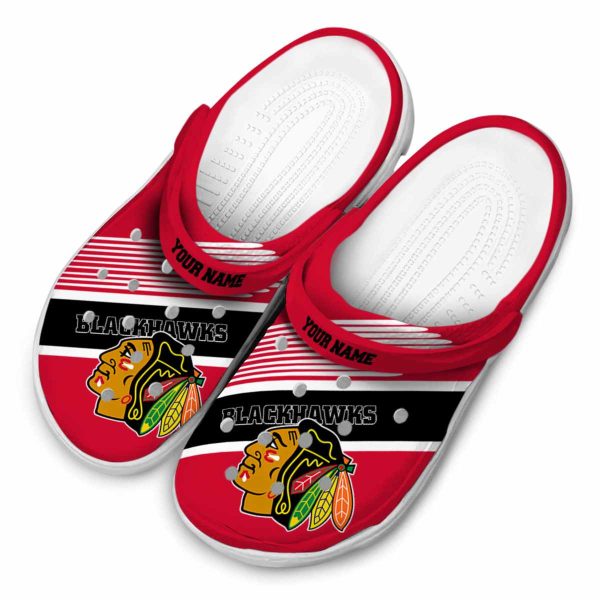 personalized chicago blackhawks vibrant dual tone clog latest model