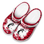 personalized cincinnati bearcats zigzag paint burst clog best selling