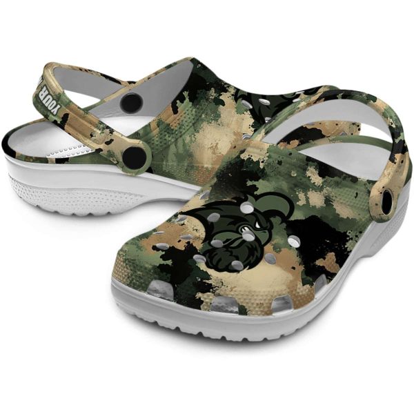 personalized coastal carolina chanticleers camouflage craze clog high quality