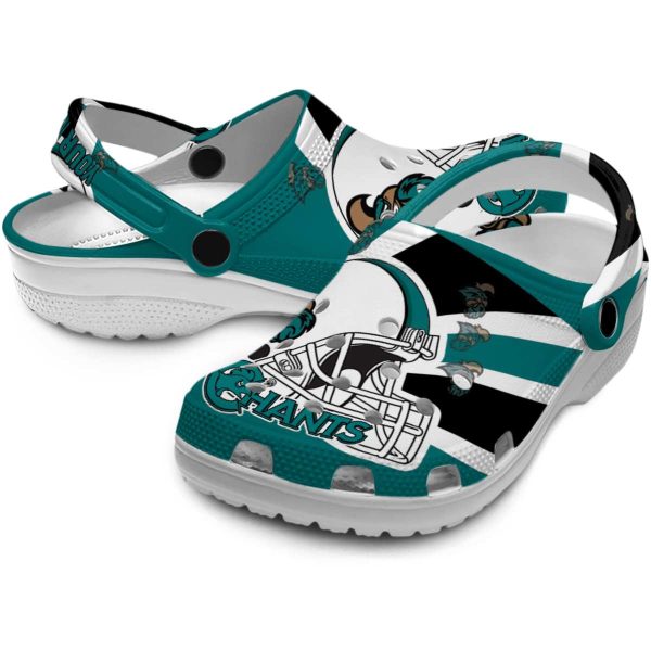 personalized coastal carolina chanticleers football helmet clog high quality