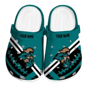 personalized coastal carolina chanticleers football motif clog best selling
