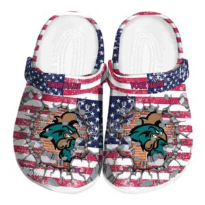 personalized coastal carolina chanticleers freedom splinter clog best selling