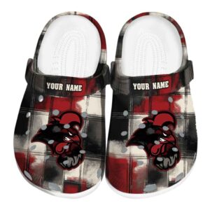 personalized coastal carolina chanticleers plaid fusion clog best selling