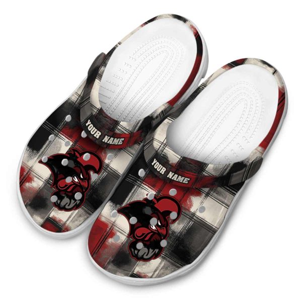 personalized coastal carolina chanticleers plaid fusion clog latest model
