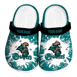 personalized coastal carolina chanticleers splash art clog best selling