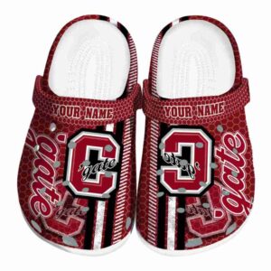 personalized colgate raiders contrasting stripes clog best selling