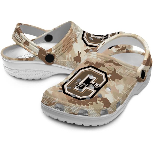 personalized colgate raiders desert camo clog high quality