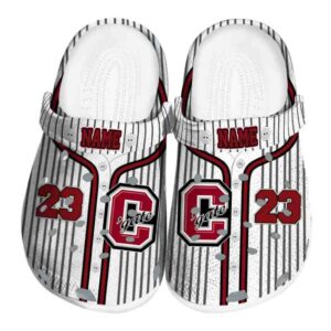personalized colgate raiders pinstripe pattern clog best selling