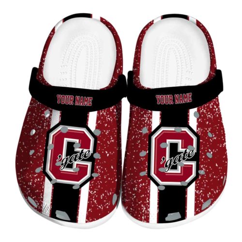 personalized colgate raiders vertical stripes clog best selling