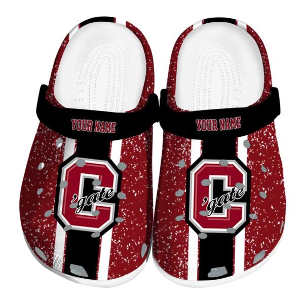 personalized colgate raiders vertical stripes clog best selling