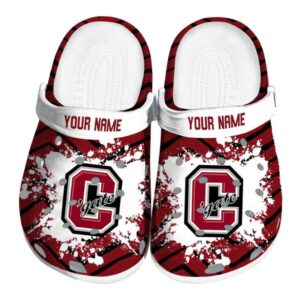 personalized colgate raiders zigzag paint burst clog best selling