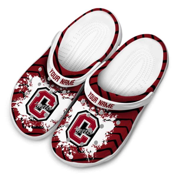 personalized colgate raiders zigzag paint burst clog latest model