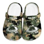personalized colorado avalanche camouflage craze clog best selling