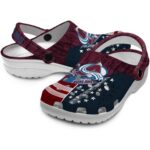 personalized colorado avalanche star spangled side pattern clog best selling