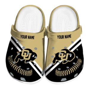 personalized colorado buffaloes baseball motif clog best selling