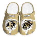 personalized colorado buffaloes splash motif background clog best selling