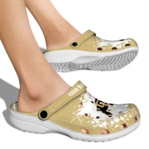personalized colorado buffaloes splatter background clog fashion forward