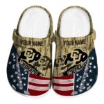 personalized colorado buffaloes star spangled side pattern clog best selling