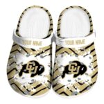 personalized colorado buffaloes zigzag paint burst clog best selling